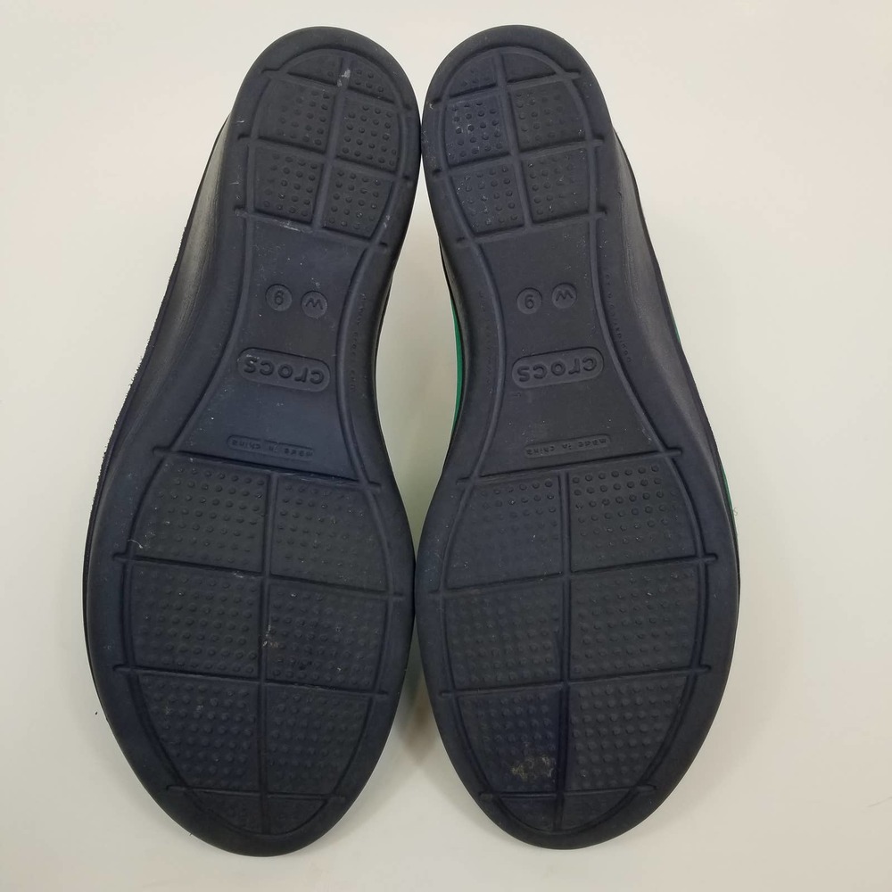 π CROCS Blue\Green Wedge Sandals - Picture 7 of 9